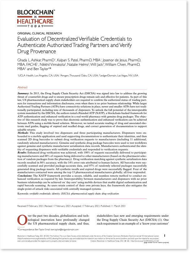 XATP peer-reviewed study cover